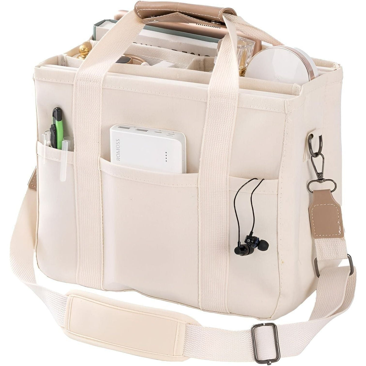 Annerose Bag - Multifunktionale Einkaufs- und Aufbewahrungstasche - Beige - Handtasche