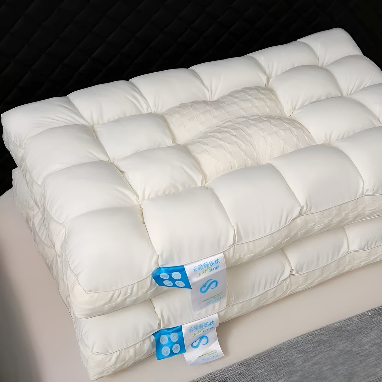Anti-Stress Kissen in Tofu-Optik – Weich und Entspannend | Originelle Deko für Zuhause - Kissen
