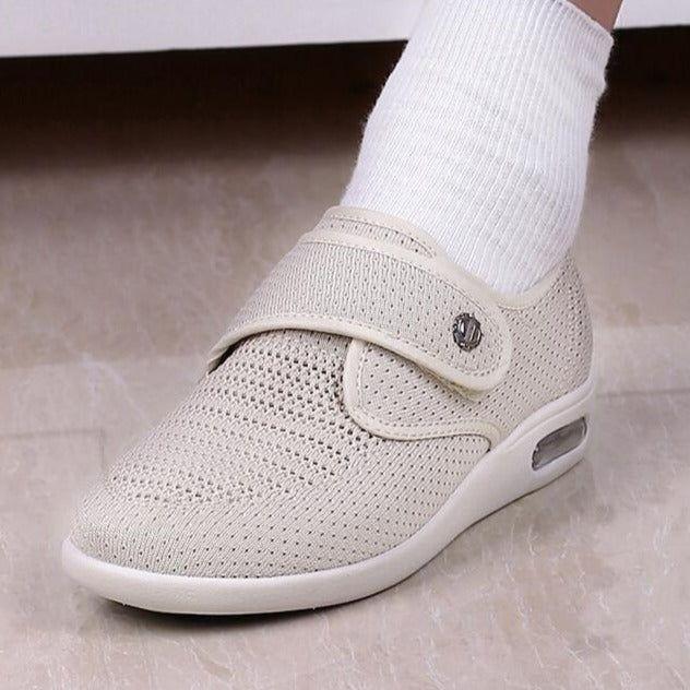 Antonia Schuhe - Unisex Bequeme Diabetiker-Weichschuhe - Beige / 36 - Komfortschuhe