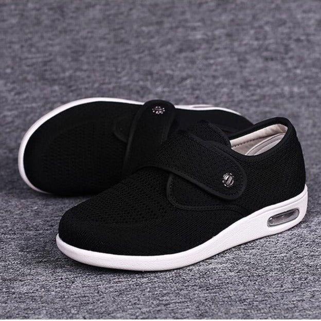 Antonia Schuhe - Unisex Bequeme Diabetiker-Weichschuhe - Schwarz / 36 - Komfortschuhe