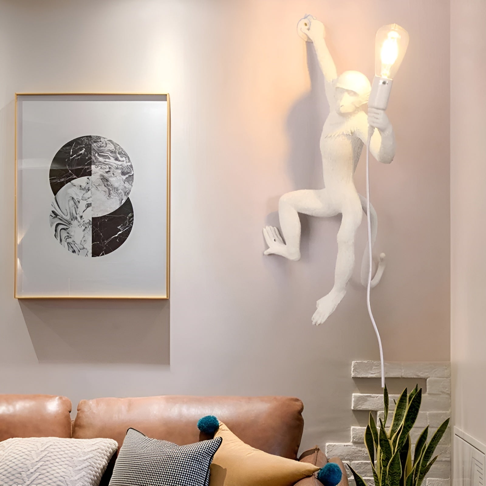 Affen-Wandleuchte – Kreatives Design mit LED-Licht | Verleiht jedem Zuhause Charakter