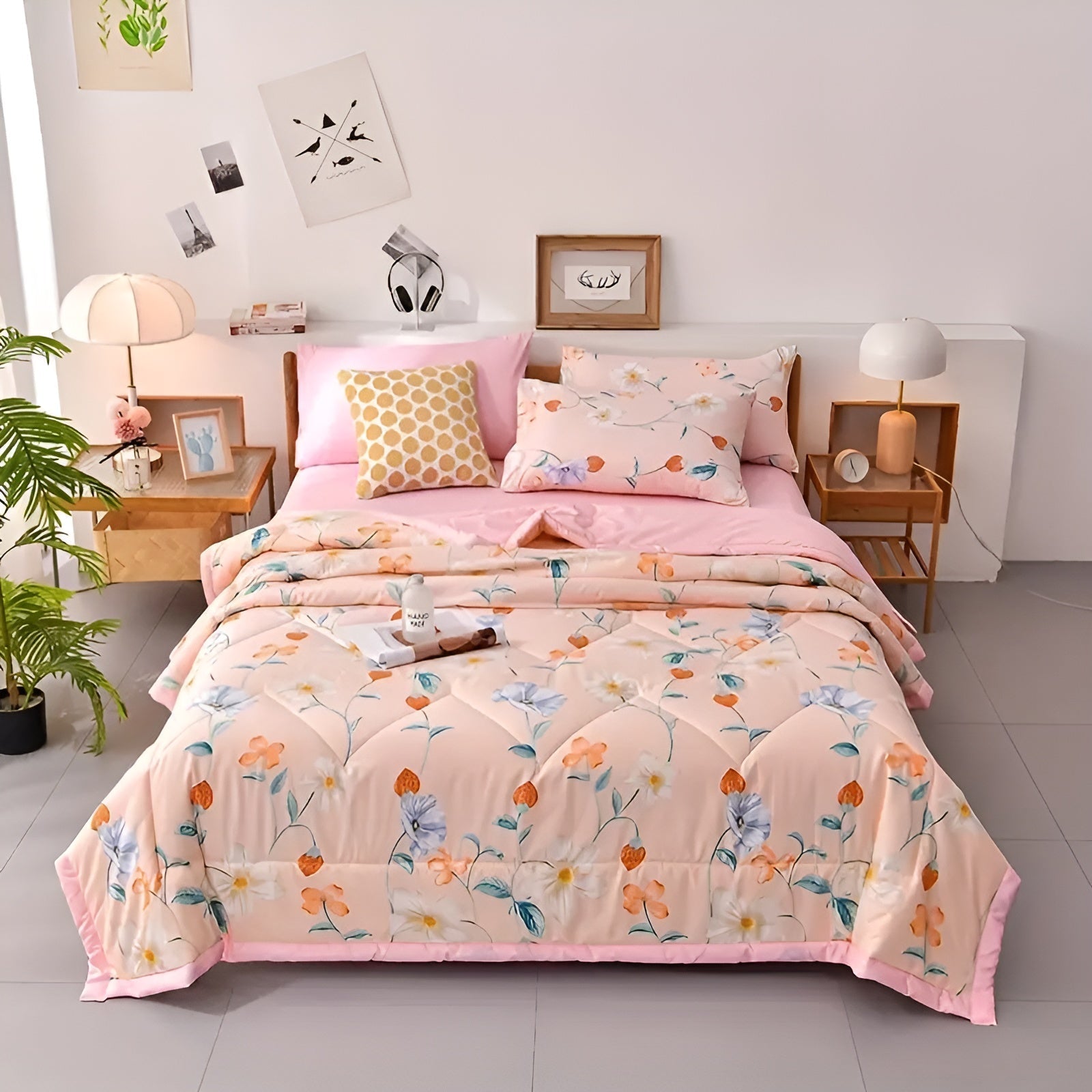 Atmungsaktive Sommerdecke – Weich Hautfreundlich & Ideal für warme Nächte - 150cm*200cm / Stiftung Blumenstrauß