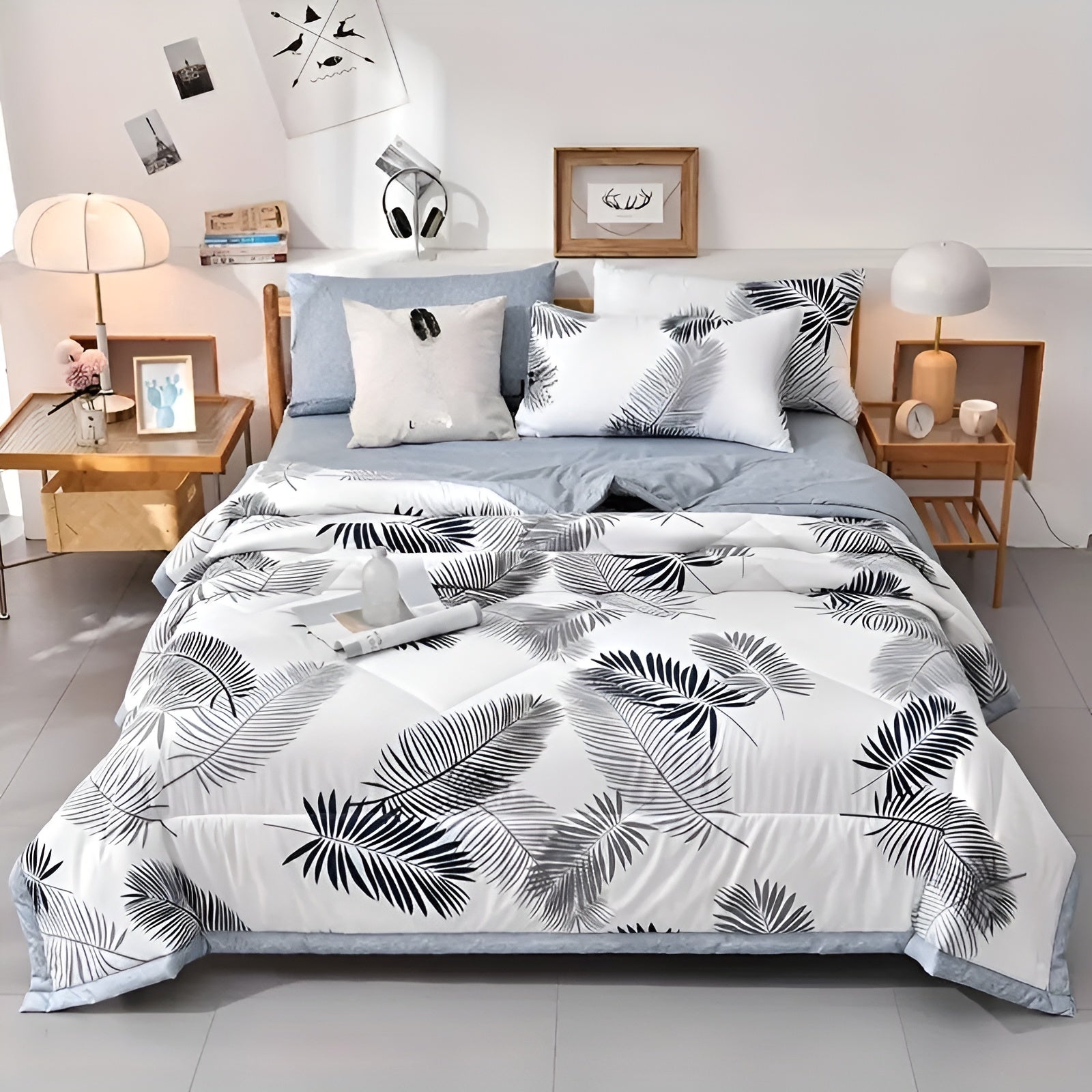 Atmungsaktive Sommerdecke – Weich Hautfreundlich & Ideal für warme Nächte - 150cm*200cm / Ahornblatt - Saisonale