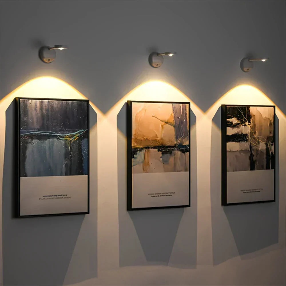 LED-Wandleuchte mit Bewegungsmelder in Schwarz