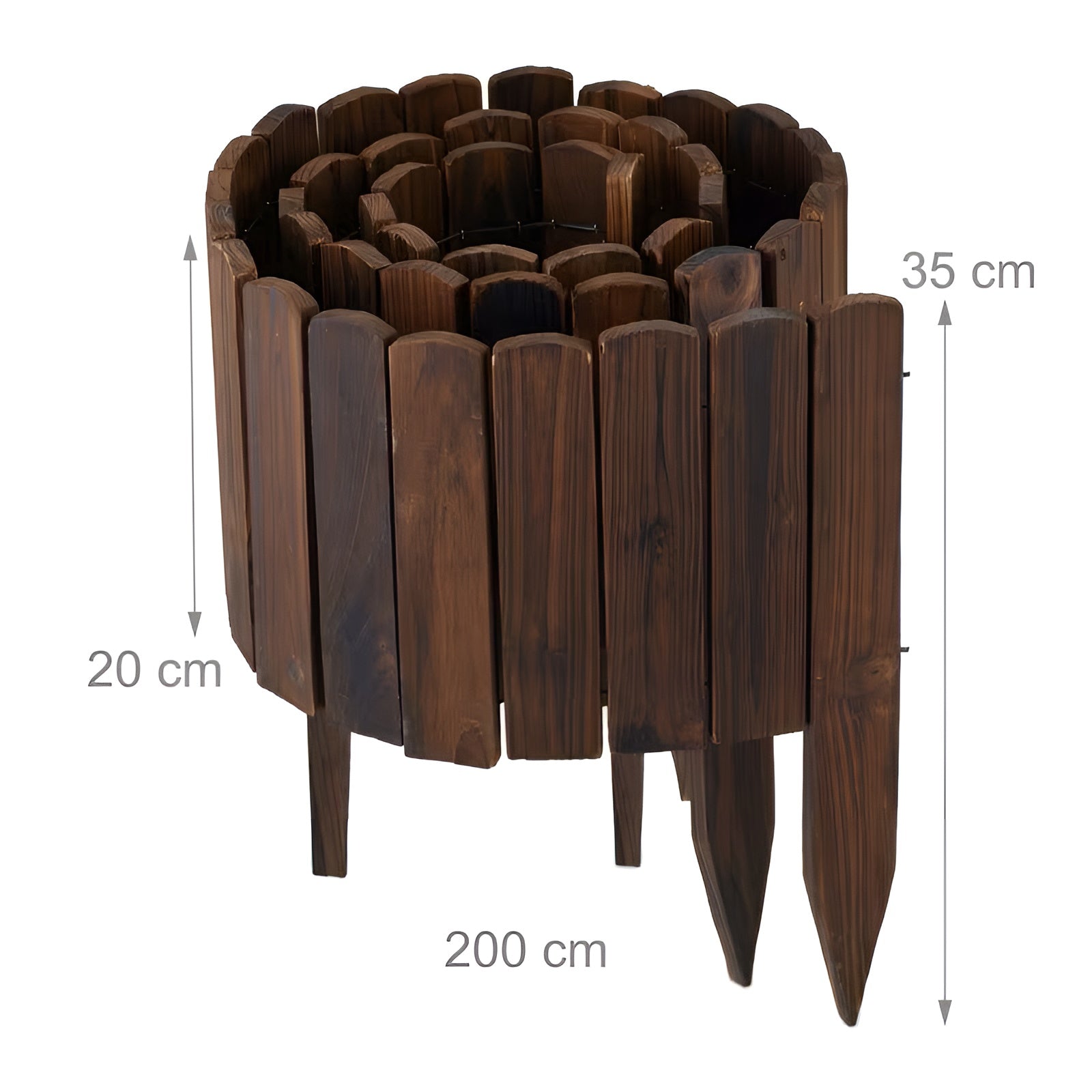Karotten-Beeteinfassung – Dekorative Gartenbegrenzung | Perfekt für Gemüsebeete und Gartenwege