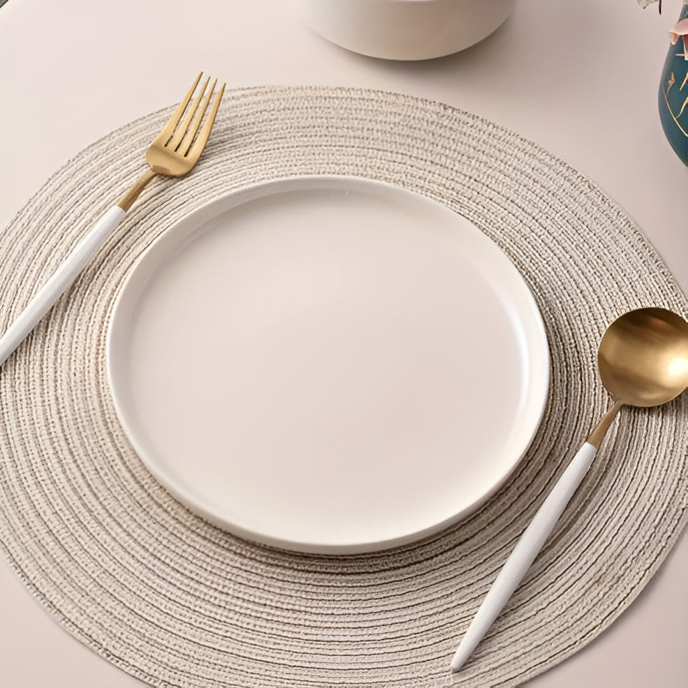 Porzellan Geschirrset in Weiß 12-teilig – Zeitlos & Elegant | Für 4 Personen - Wohnzubehör