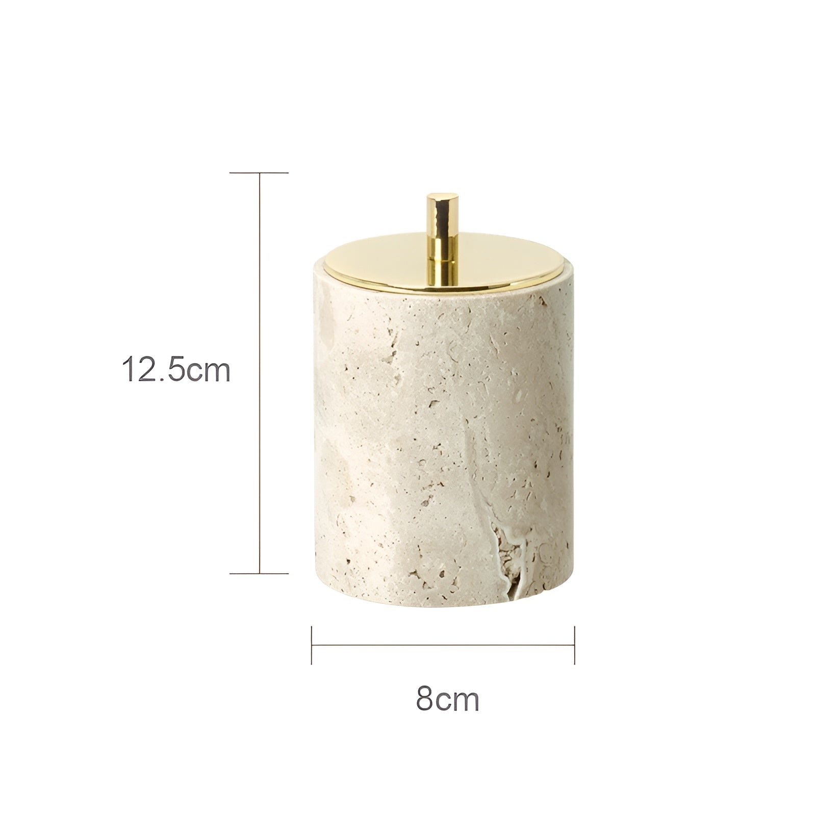 Badezimmer-Set aus Travertin – Edle Accessoires aus Naturstein | Seifenspender Seifenschale Diffusor & Ablage