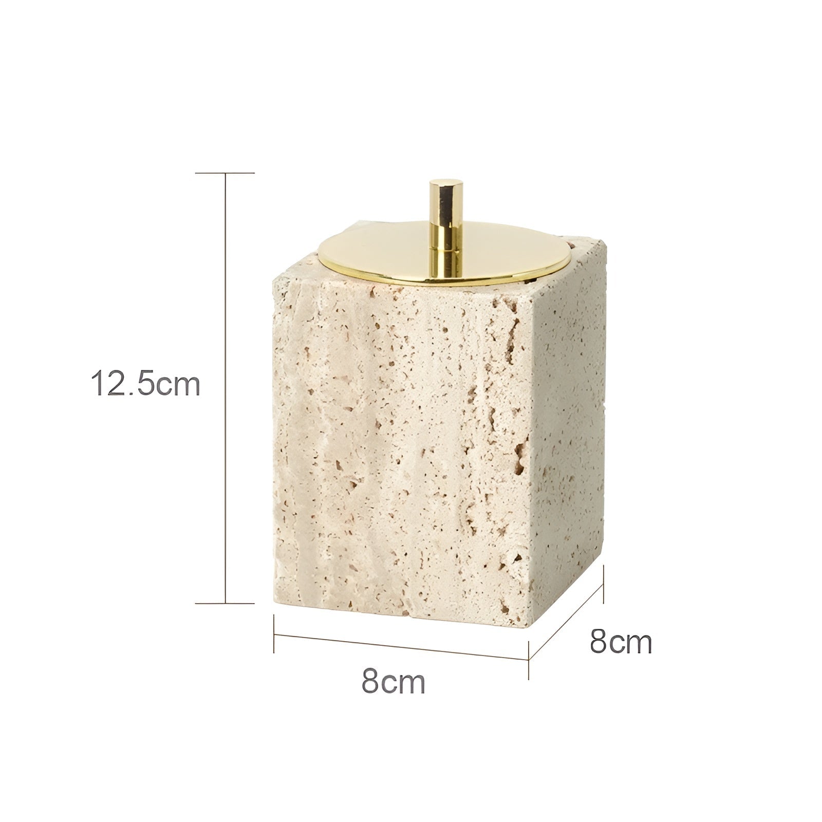 Badezimmer-Set aus Travertin – Edle Accessoires aus Naturstein | Seifenspender Seifenschale Diffusor & Ablage