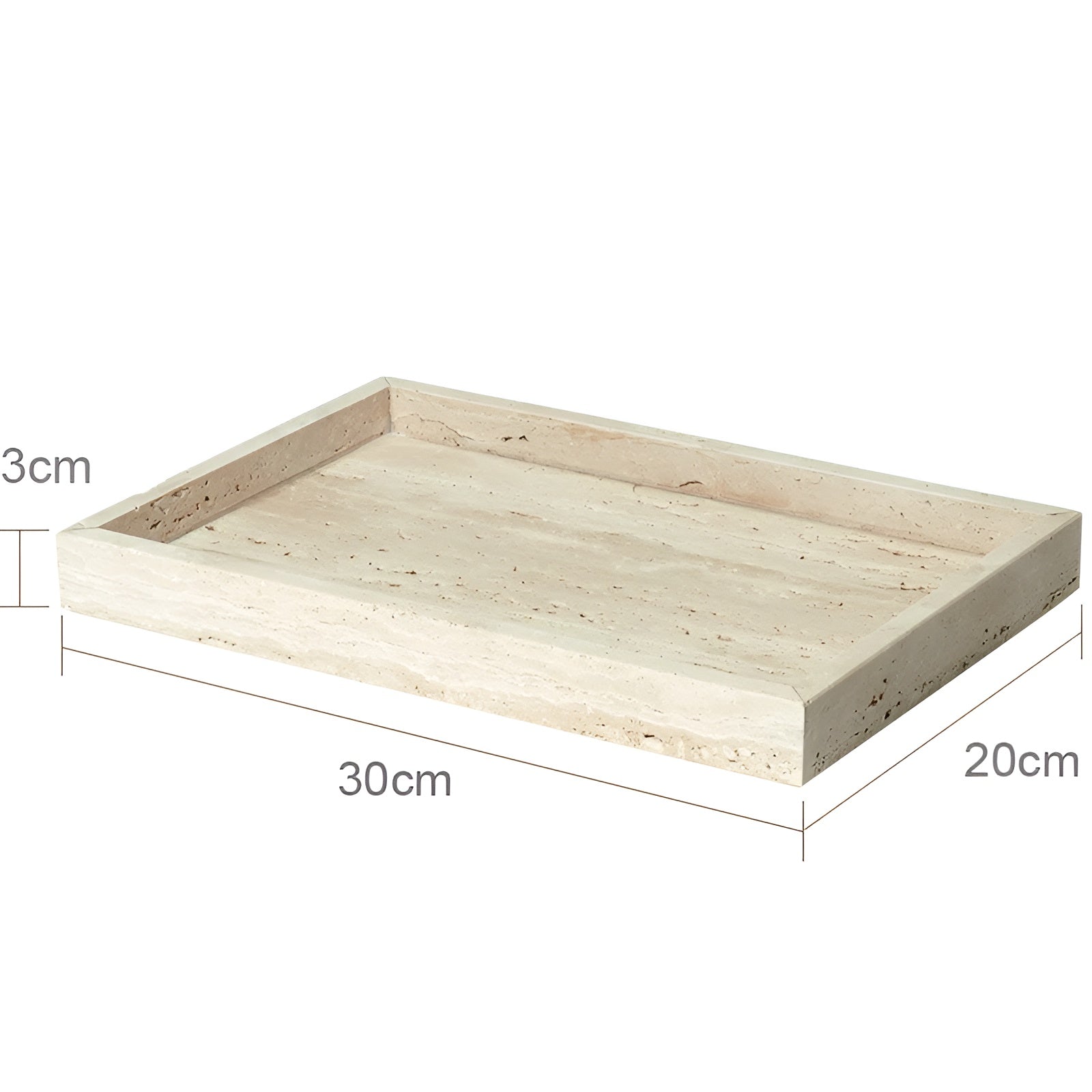 Badezimmer-Set aus Travertin – Edle Accessoires aus Naturstein | Seifenspender Seifenschale Diffusor & Ablage - Tablett