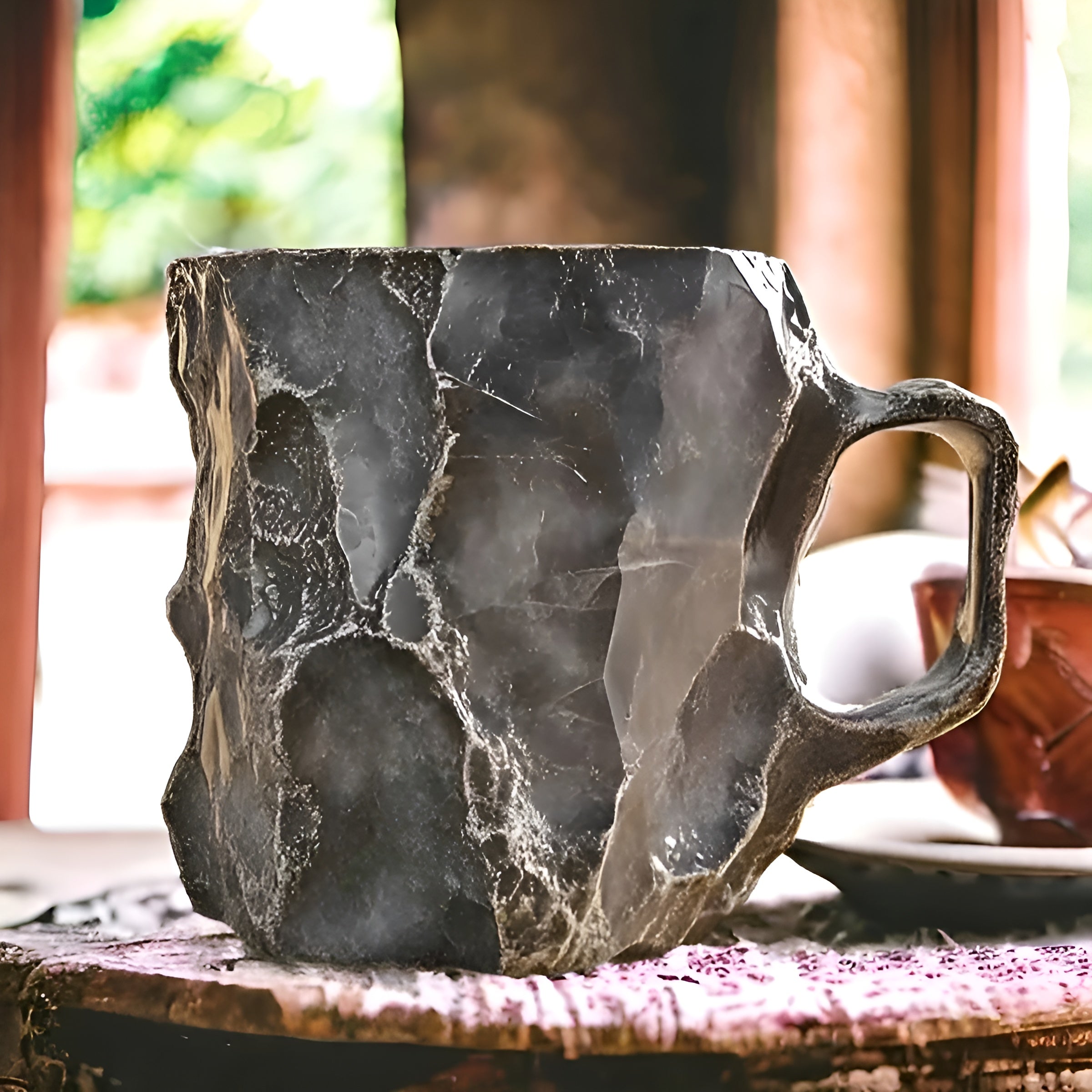 Handgemachte Kaffeetassen – Isolierend & Mikrowellengeeignet | Aus Mineral-Kristall