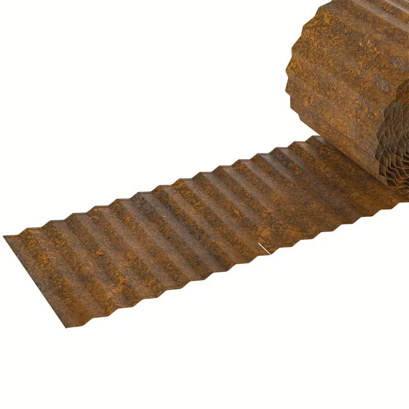 Rasenkante aus verzinktem Stahl – Hochwertige Beetbegrenzung | Stabil und Wetterfest für Garten