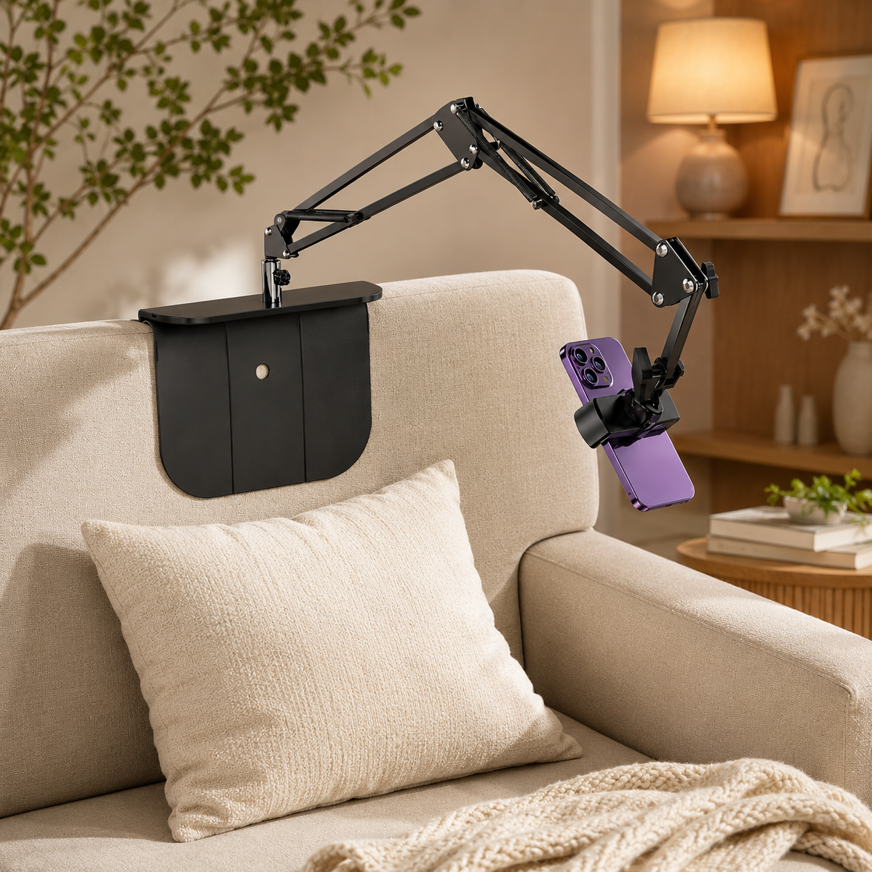 Bedmate Drehbare Gerätehalterung – 360° Verstellbar Für Smartphone & Tablet - Telefon - Mobile Ständer