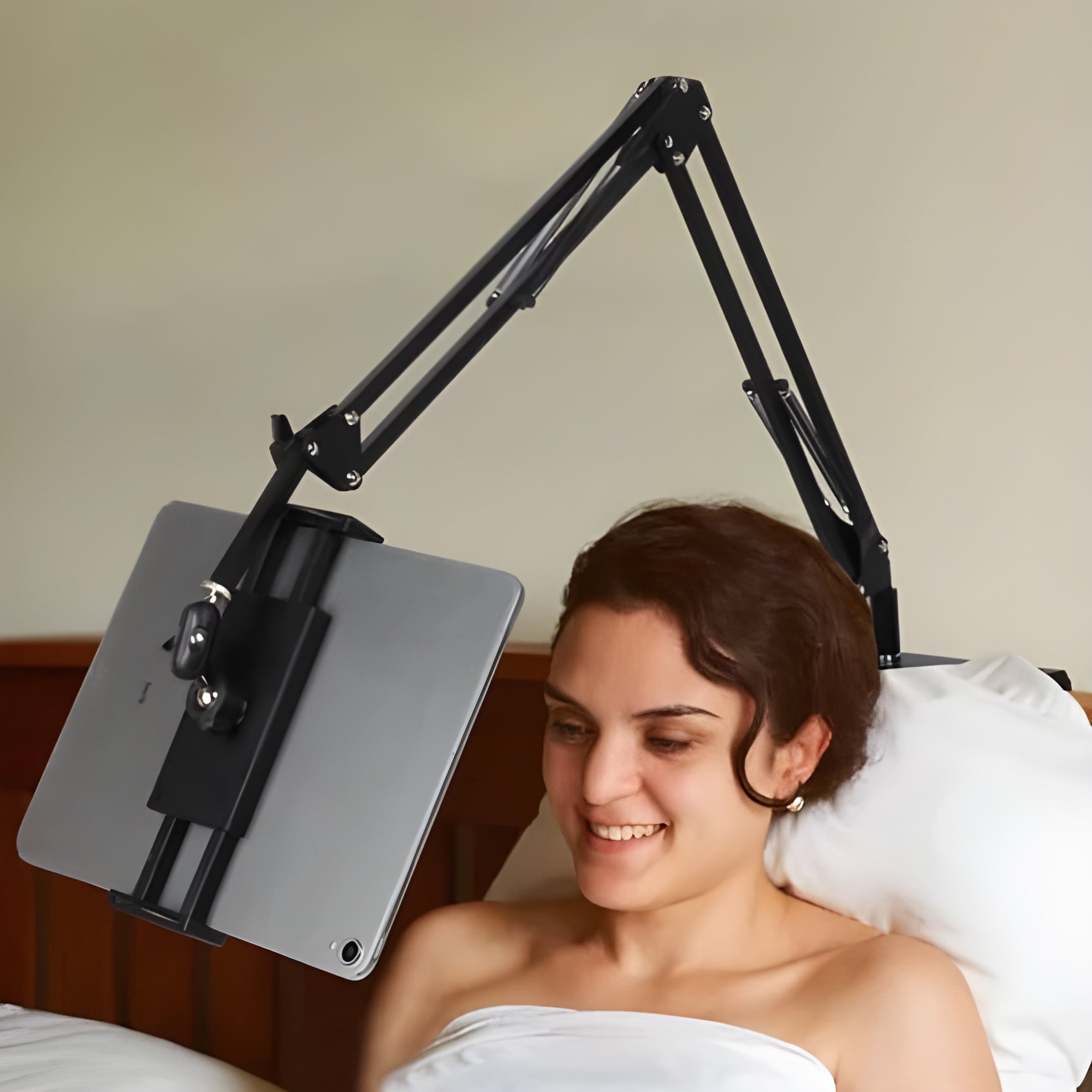 Bedmate Drehbare Gerätehalterung – 360° Verstellbar Für Smartphone & Tablet - Mobile Ständer