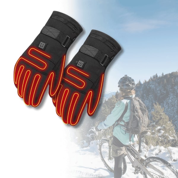 Beheizbare Handschuhe – Vorder- und Rückseite