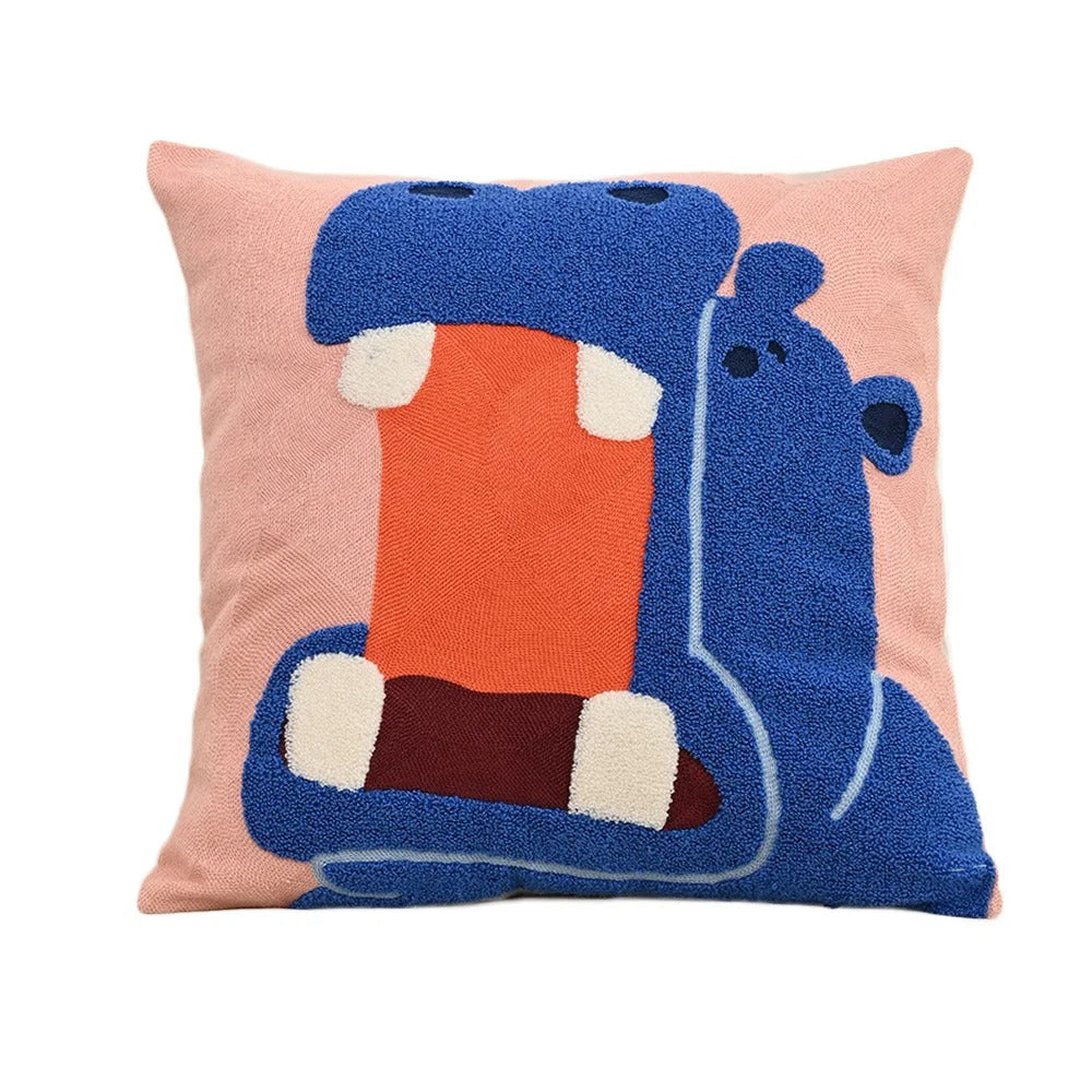 Bestickter Kissenbezug mit Tiermotiv – 45x45 cm - Hema - Kissenbezüge und Kissenhüllen