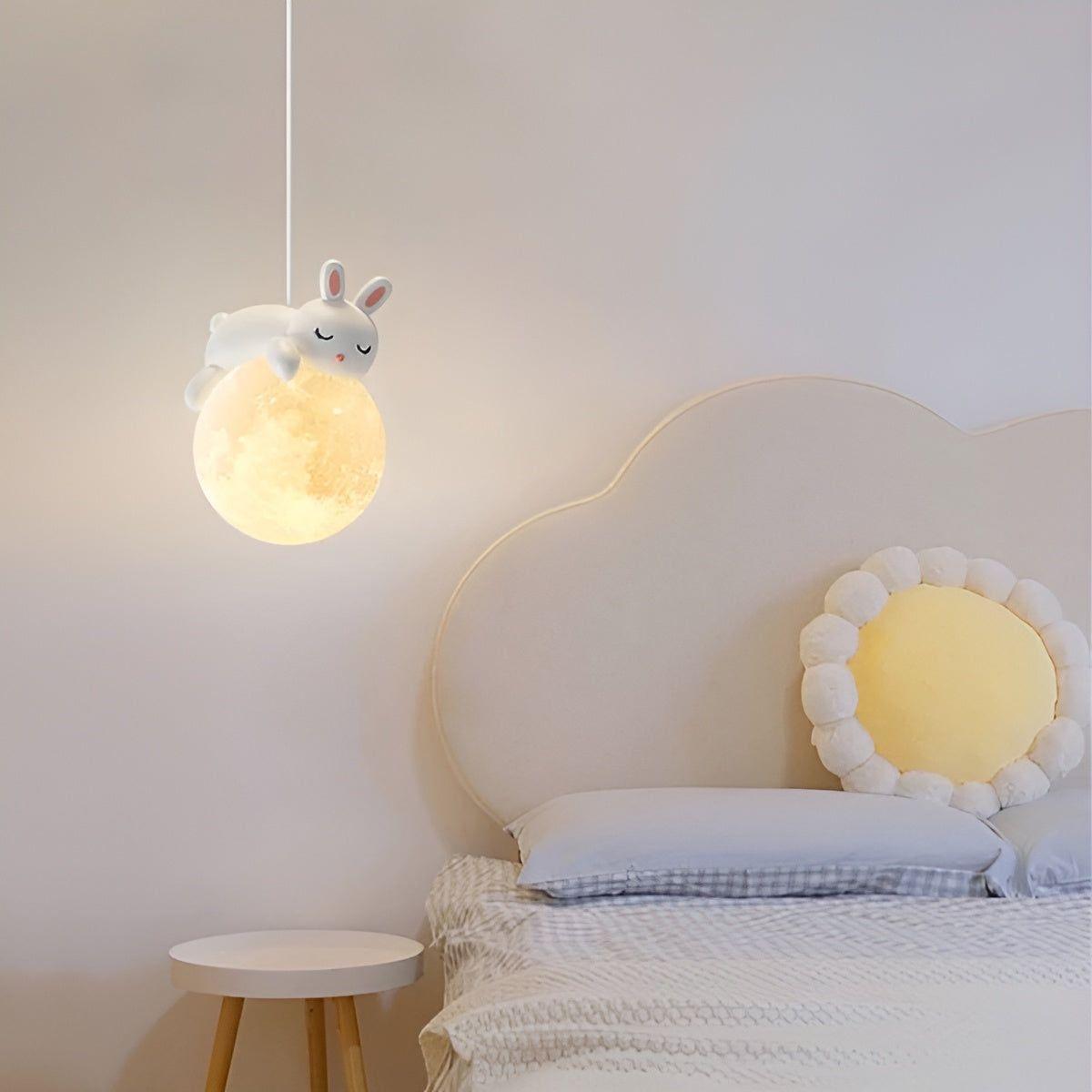 KidBright Light - Kreative Cartoon-Tier-Mond-Pendelleuchte