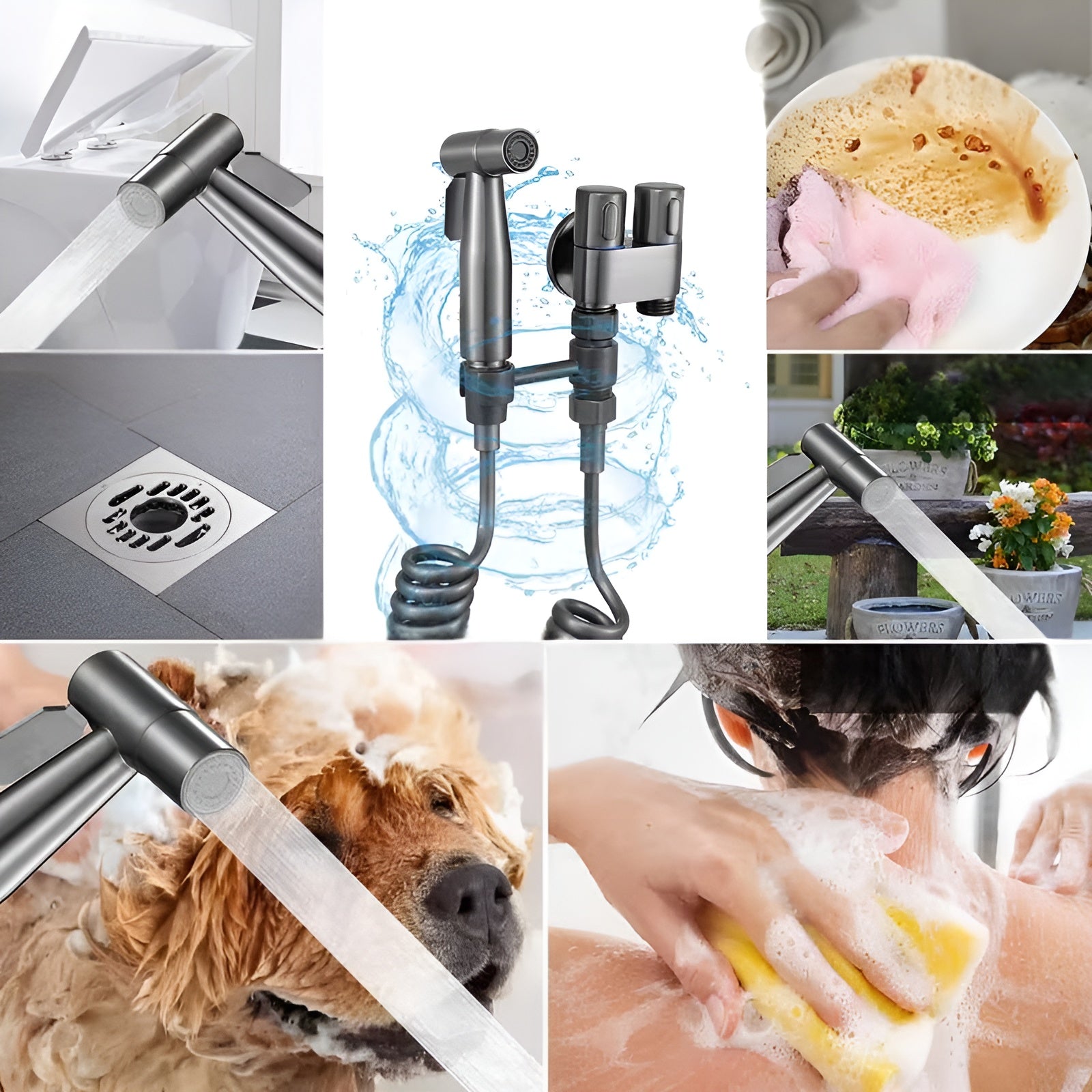 Bidet Handbrause Set – Hygienische Reinigung und Vielseitig | Edelstahl Für Badezimmer und WC - Bidet-Duschen