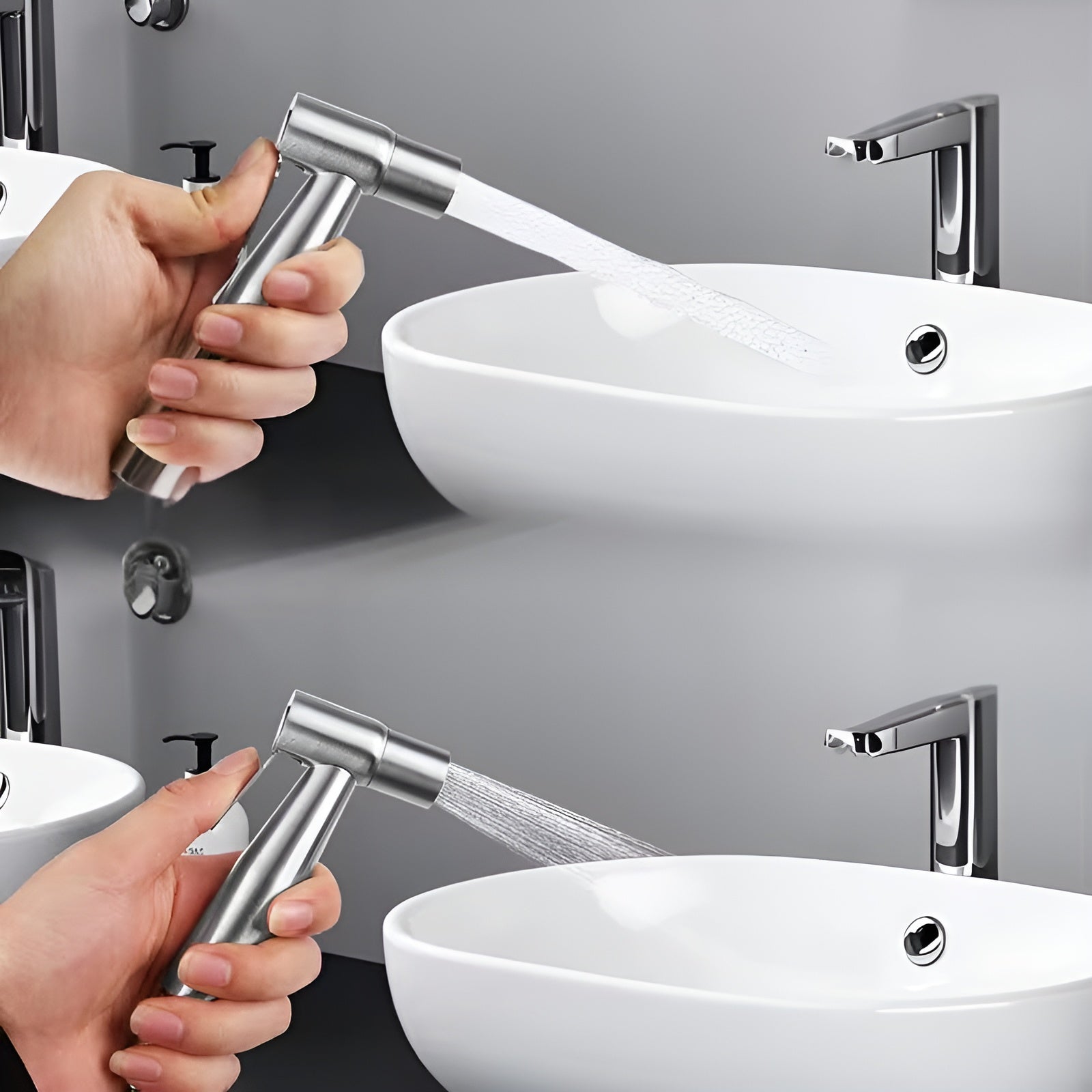 Bidet Handbrause Set – Hygienische Reinigung und Vielseitig | Edelstahl Für Badezimmer und WC - Bidet-Duschen