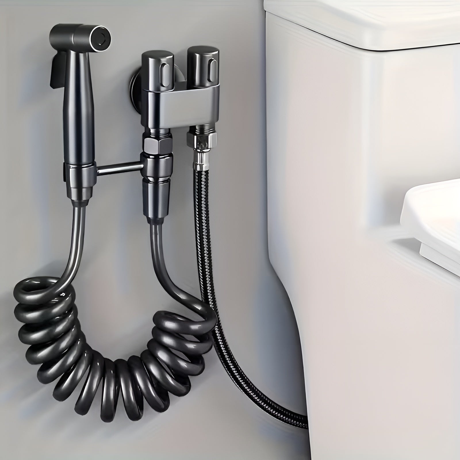 Bidet Handbrause Set – Hygienische Reinigung und Vielseitig | Edelstahl Für Badezimmer und WC - Bidet-Duschen