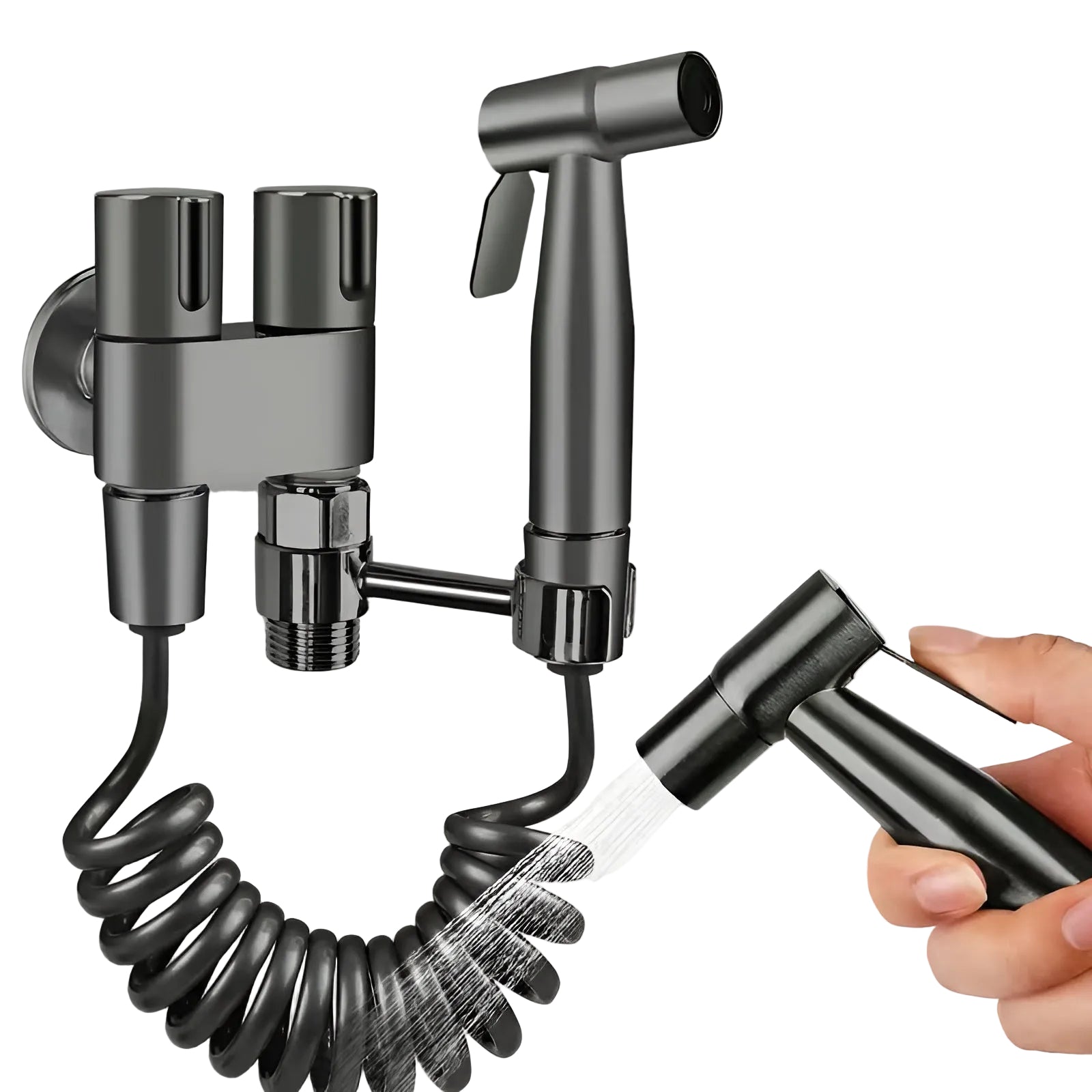 Bidet Handbrause Set – Hygienische Reinigung und Vielseitig | Edelstahl Für Badezimmer und WC - Bidet-Duschen