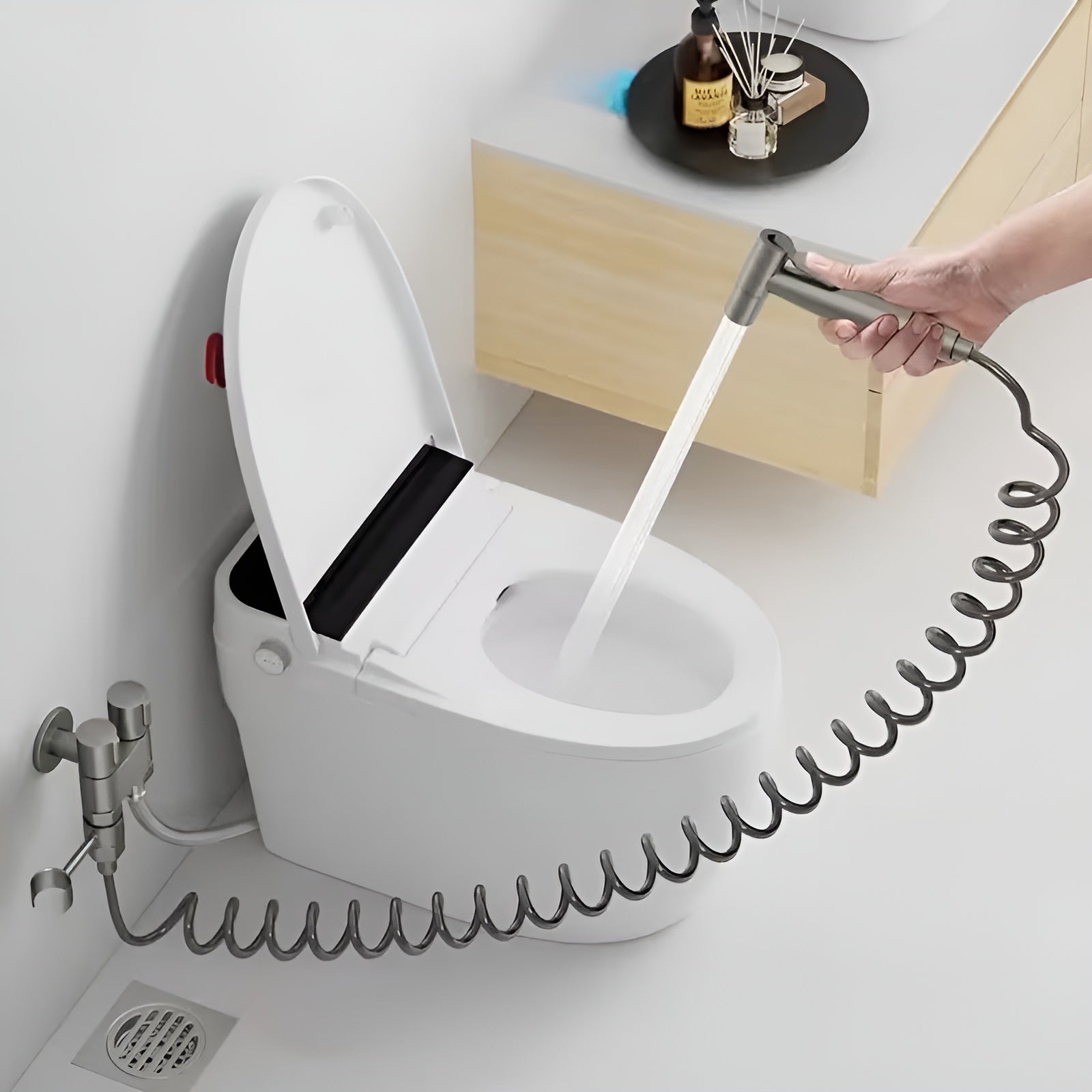 Bidet Handbrause Set – Hygienische Reinigung und Vielseitig | Edelstahl Für Badezimmer und WC - Bidet-Duschen
