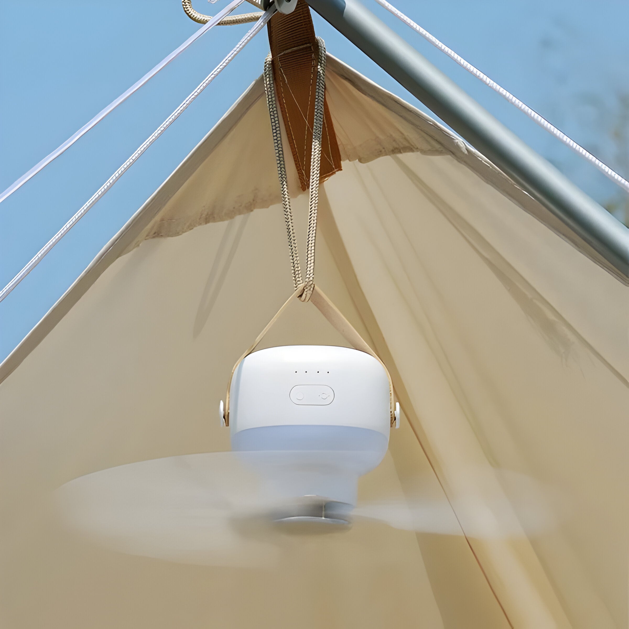BreezeNova - Tragbare Deckenventilatorleuchte mit Fernbedienung - Deckenventilator
