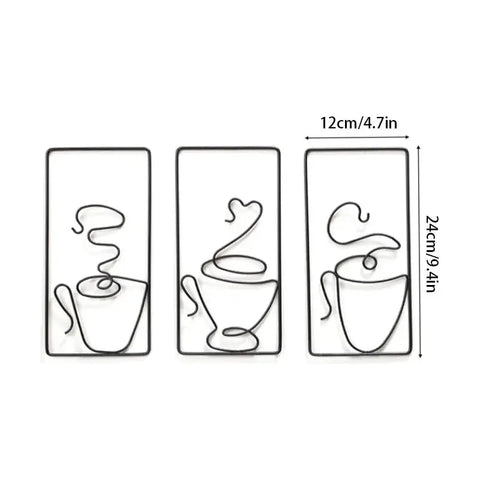 Brew Mood - Ästhetischer Kaffee Metall Wanddekoration - Wanddekoration