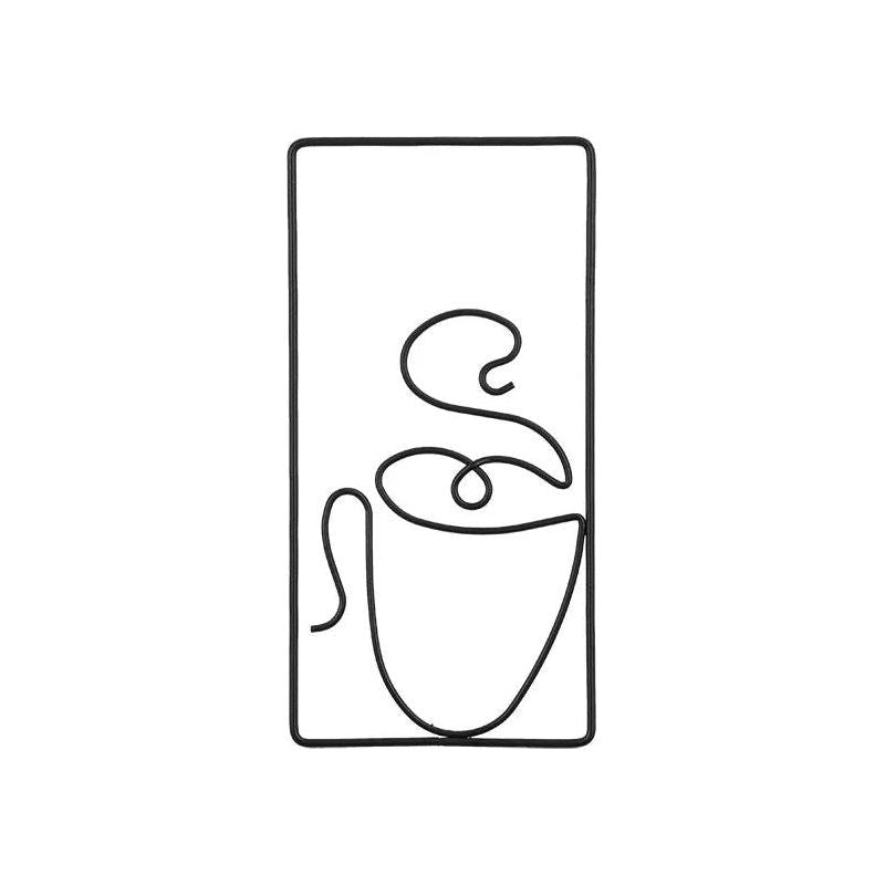 Brew Mood - Ästhetischer Kaffee Metall Wanddekoration - Wanddekoration