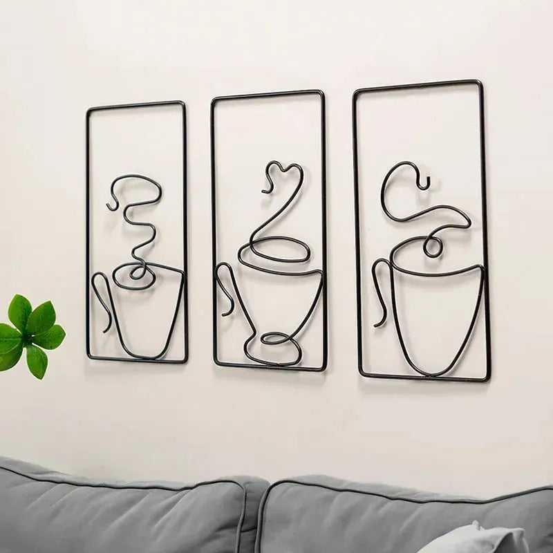 Brew Mood - Ästhetischer Kaffee Metall Wanddekoration - Wanddekoration