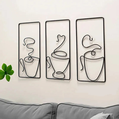 Brew Mood - Ästhetischer Kaffee Metall Wanddekoration - Wanddekoration
