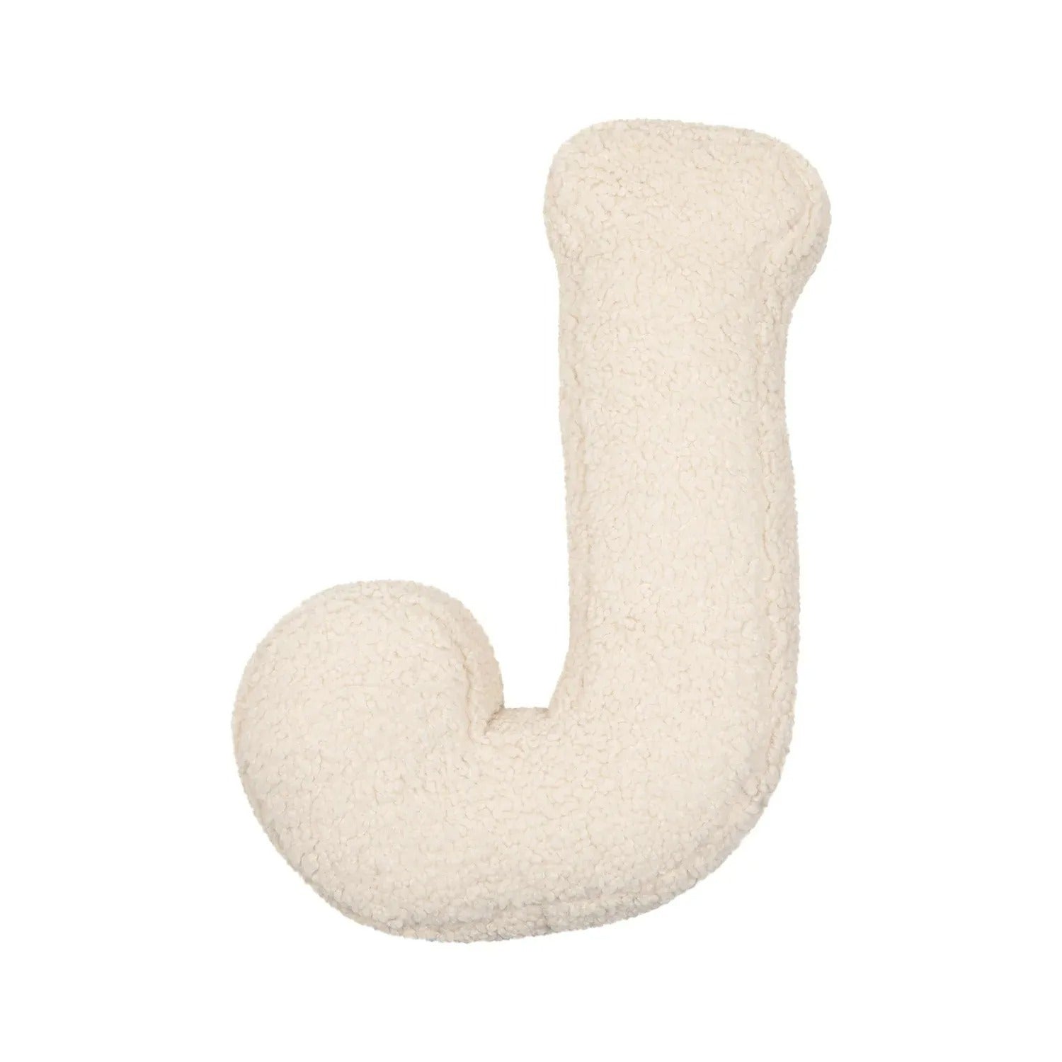 Buchstaben-Kissen aus Plüsch- Personalisierbare Kuscheldeko für Sofa oder Kinderzimmer - J - Kissen