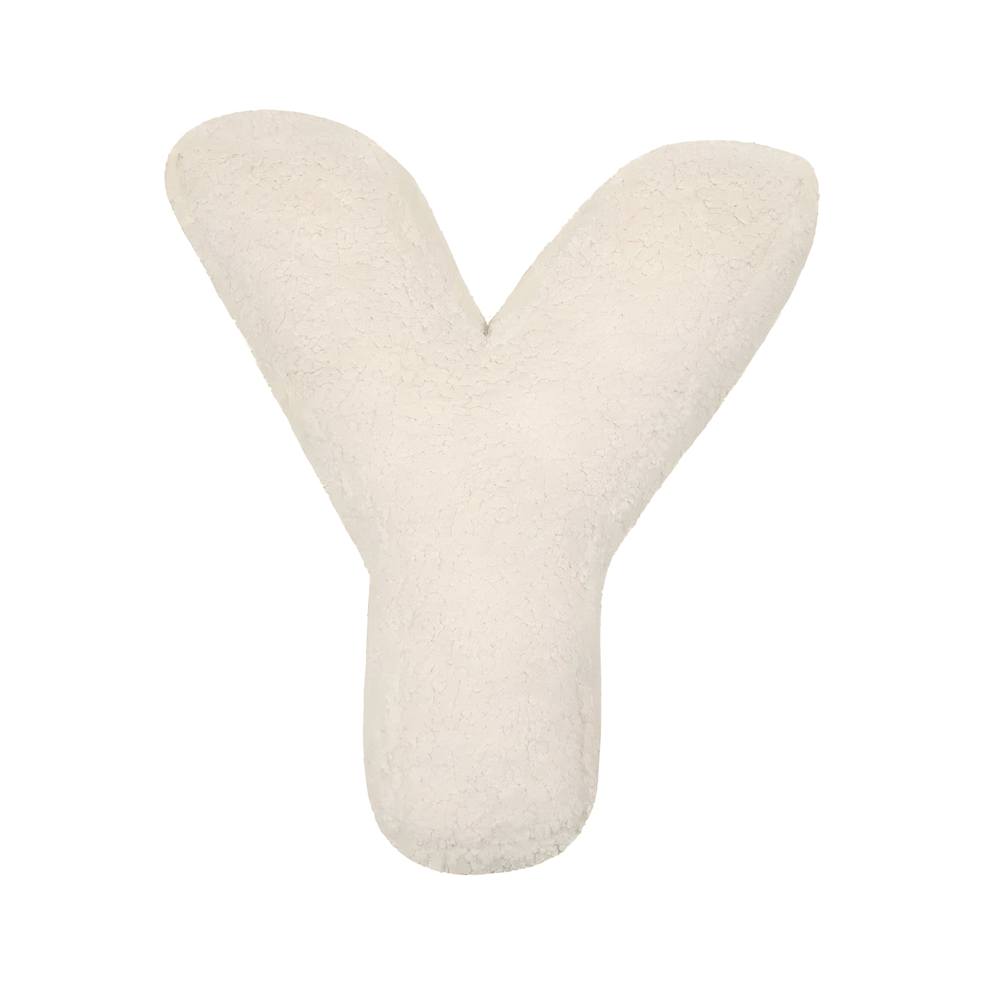 Buchstaben-Kissen aus Plüsch- Personalisierbare Kuscheldeko für Sofa oder Kinderzimmer - Y - Kissen