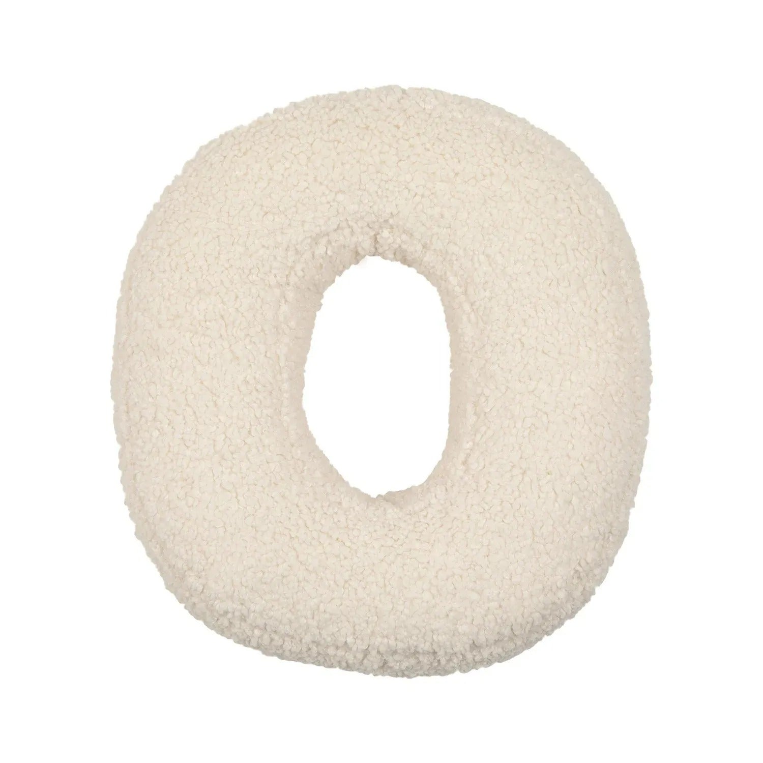 Buchstaben-Kissen aus Plüsch- Personalisierbare Kuscheldeko für Sofa oder Kinderzimmer - O - Kissen