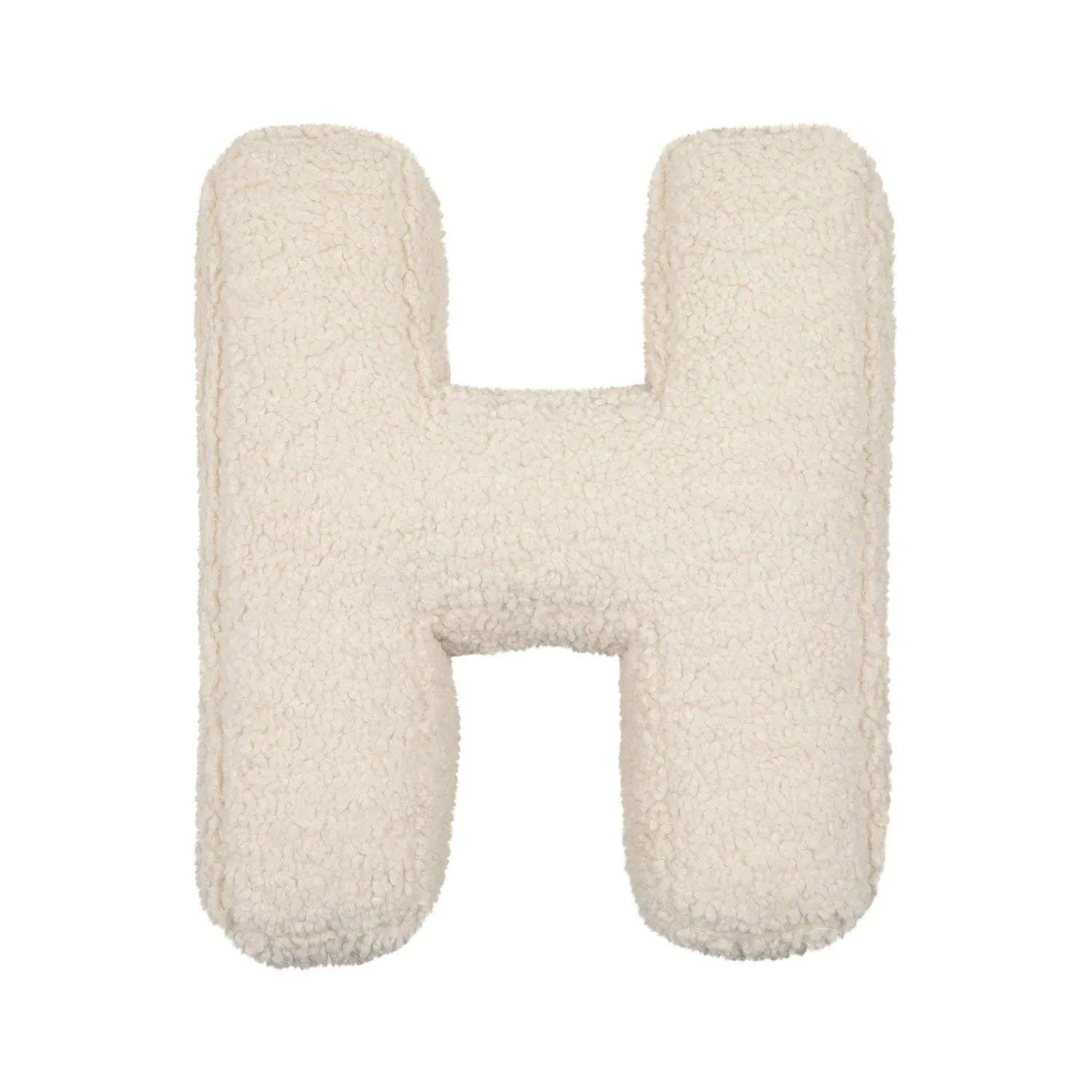 Buchstaben-Kissen aus Plüsch- Personalisierbare Kuscheldeko für Sofa oder Kinderzimmer - H - Kissen