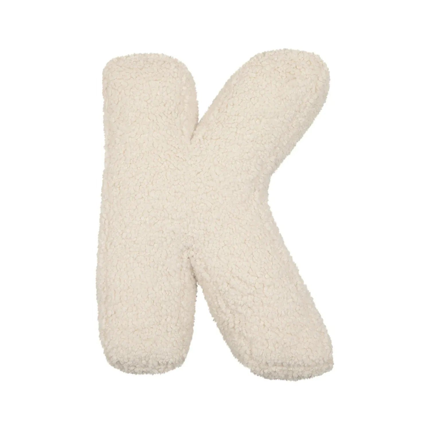 Buchstaben-Kissen aus Plüsch- Personalisierbare Kuscheldeko für Sofa oder Kinderzimmer - K - Kissen