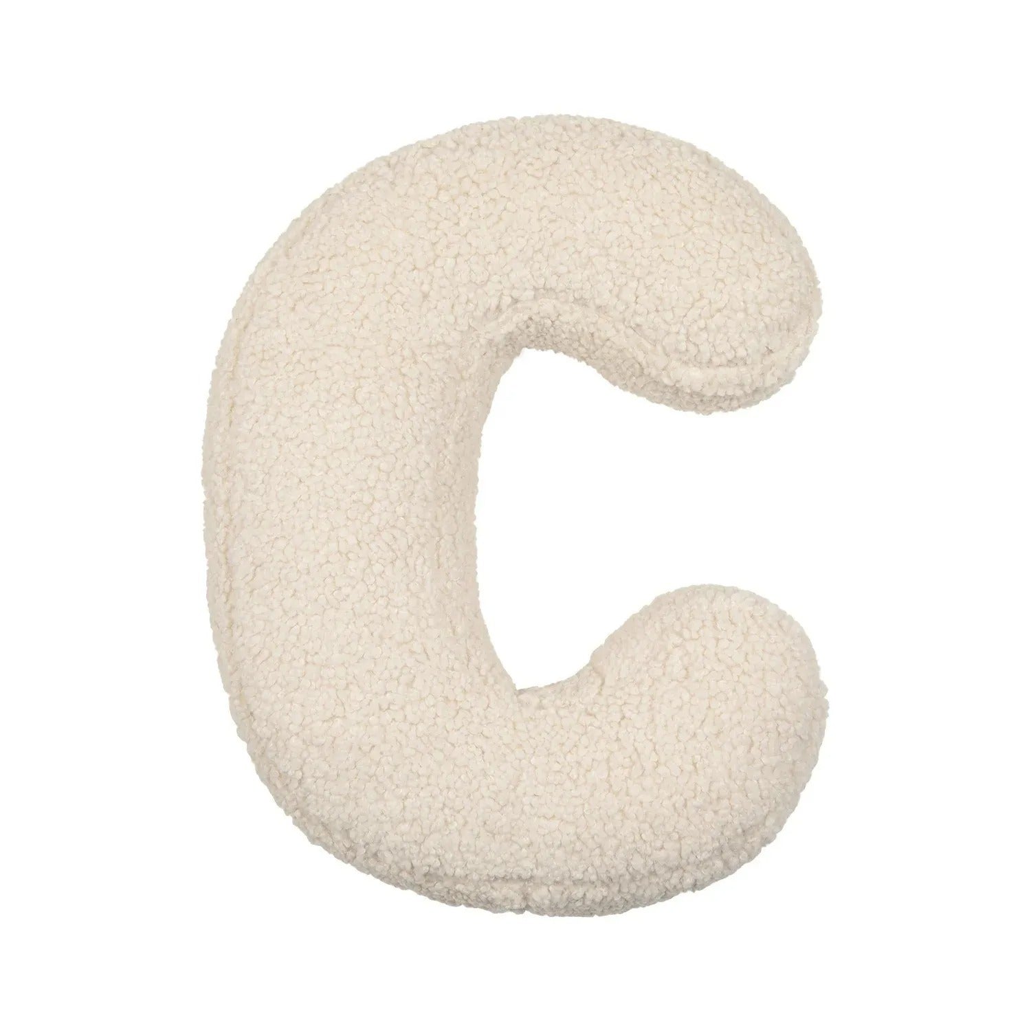 Buchstaben-Kissen aus Plüsch- Personalisierbare Kuscheldeko für Sofa oder Kinderzimmer - C - Kissen