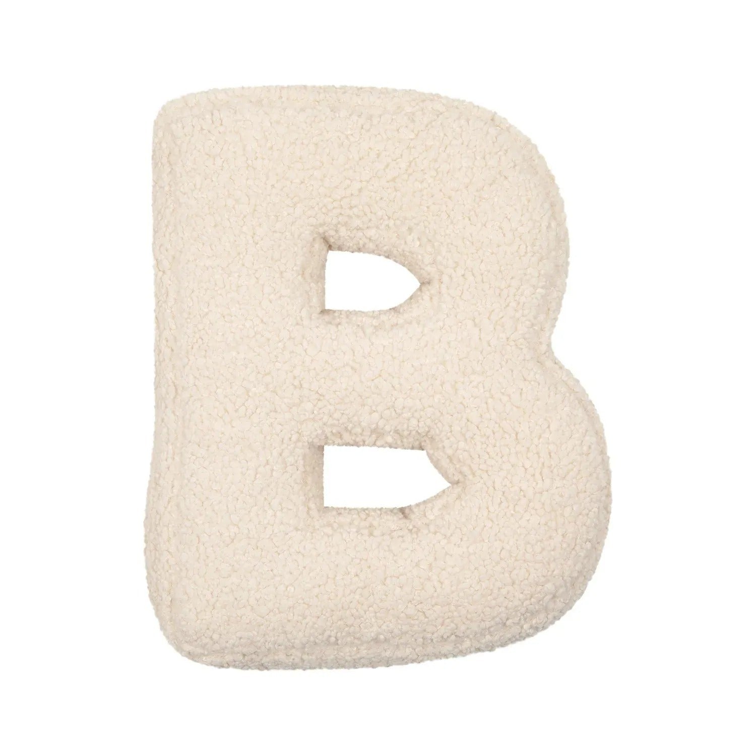 Buchstaben-Kissen aus Plüsch- Personalisierbare Kuscheldeko für Sofa oder Kinderzimmer - B - Kissen