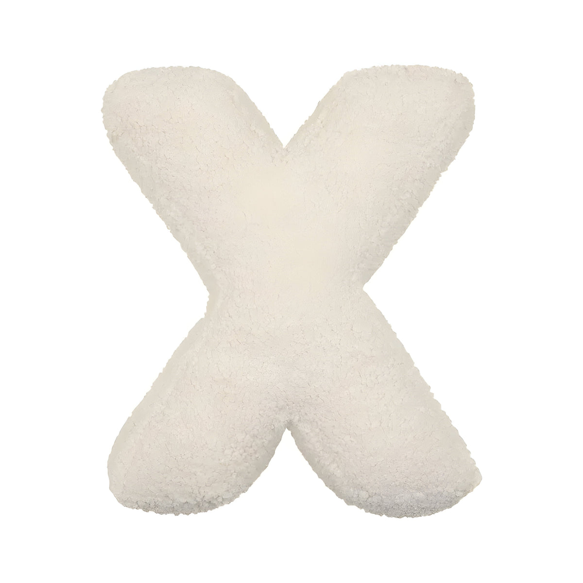 Buchstaben-Kissen aus Plüsch – Weiches Deko-Kissen für Sofa und Kinderzimmer - X - Dekokissen