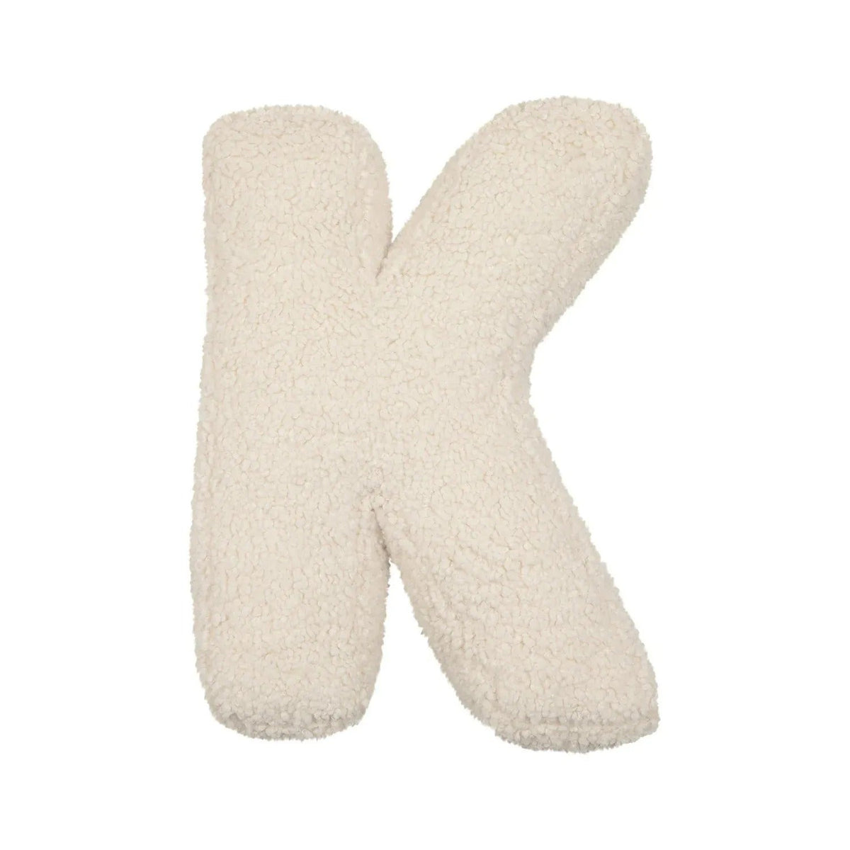 Buchstaben-Kissen aus Plüsch – Weiches Deko-Kissen für Sofa und Kinderzimmer - K - Dekokissen