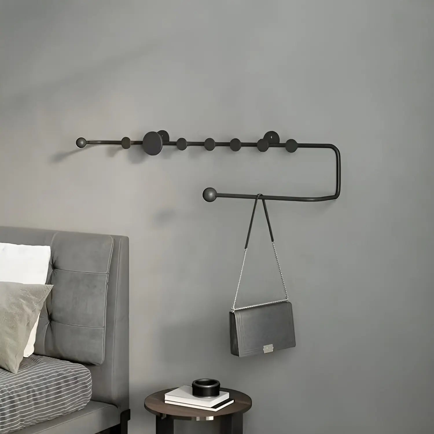 Wandgarderobe mit Haken – Modern und Platzsparend | Ideal für Flur Schlafzimmer und Eingangsbereich