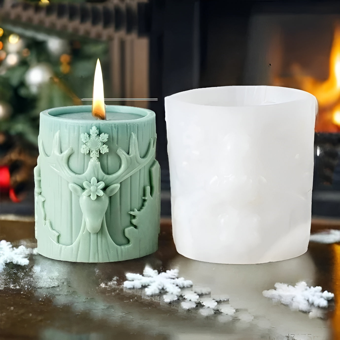 Kerzenform Silikon – 3D Gießform für Handgemachte Kerzen & Dekorationen