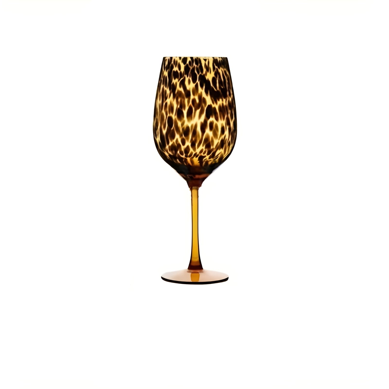 Set mit 2 Weingläsern im Leoparden-Design – Vintage-Look & dekorativ | Perfekt für besondere Anlässe - Wohnzubehör