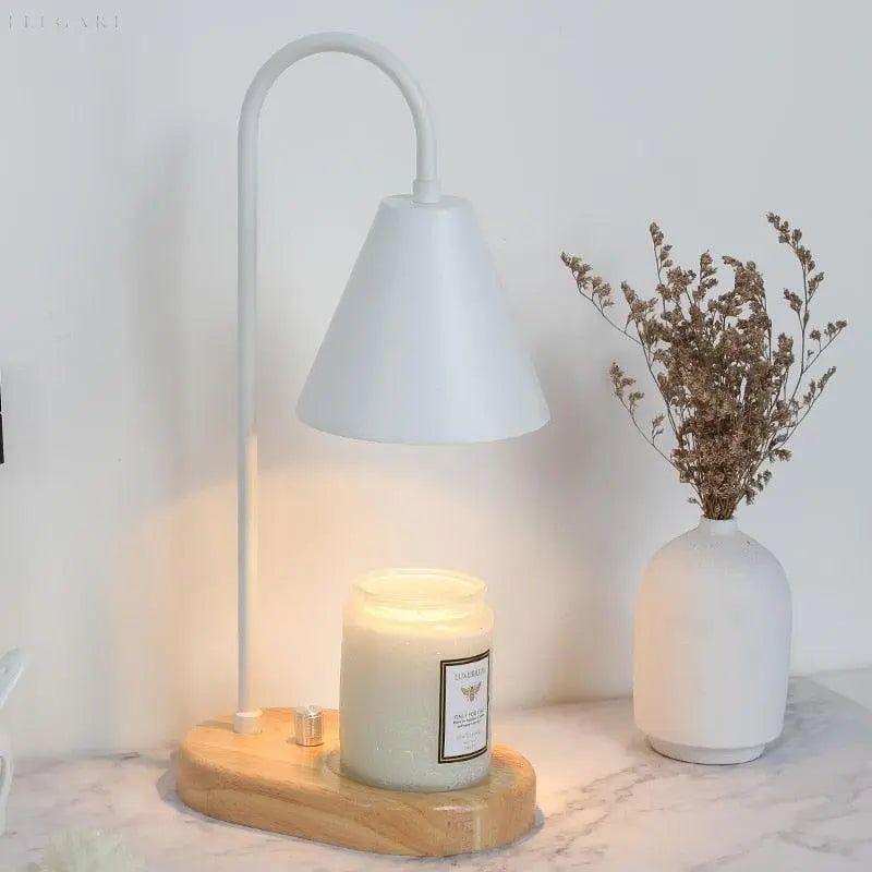 Candal - Elektrischer Kerzenwärmer für den Tisch - Weiß - Lampe