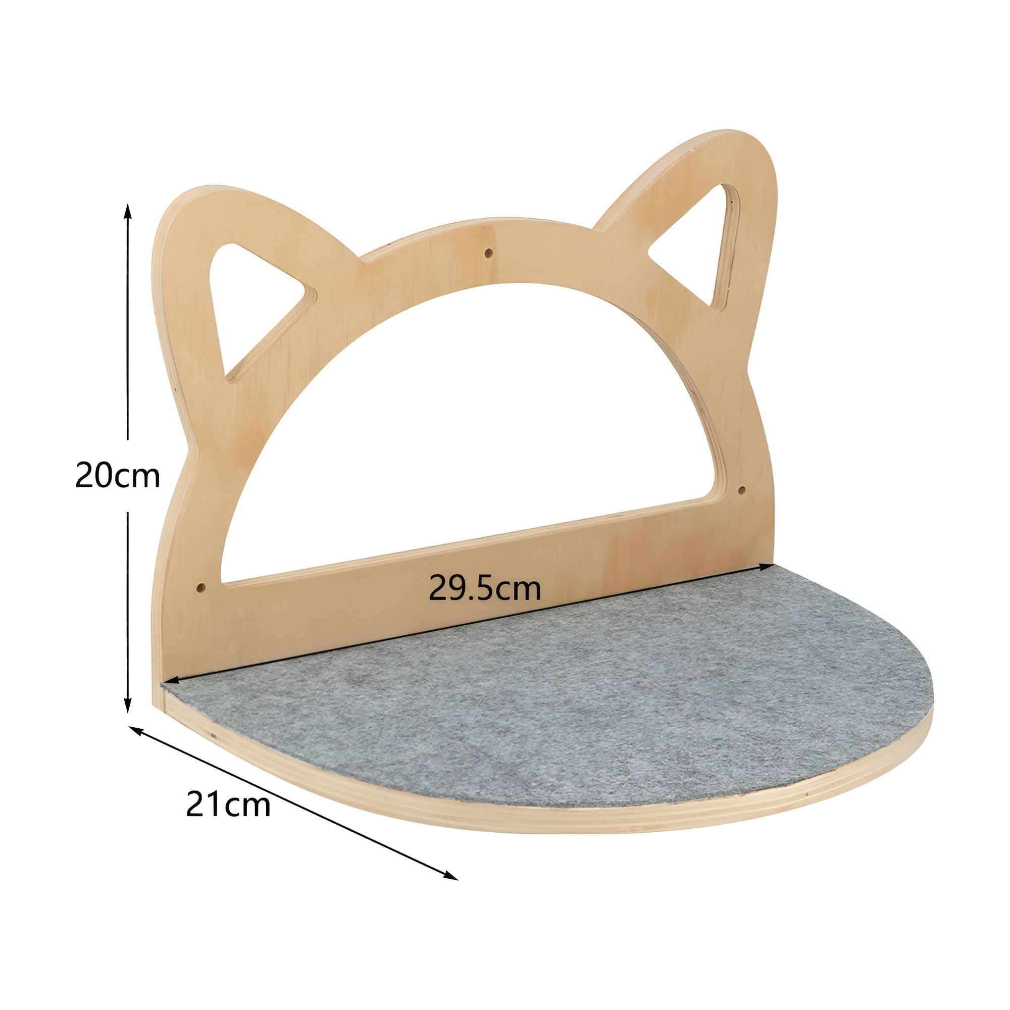 PurrMount Board - Wandmontiertes Katzen-Kletterbrett mit Kratzbaum - Elegare