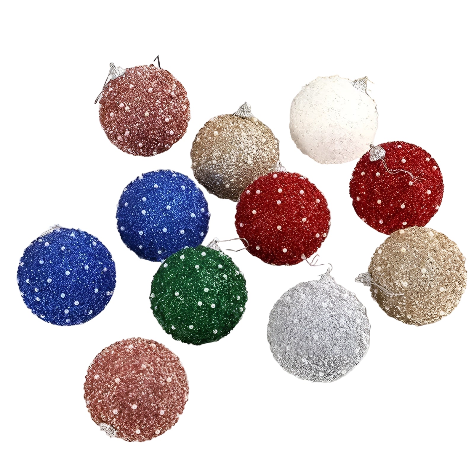 Weihnachtskugeln im 6er-Set – Glänzende Champagnerfarbe | Perfekte Deko für Baum, Feste & Zuhause