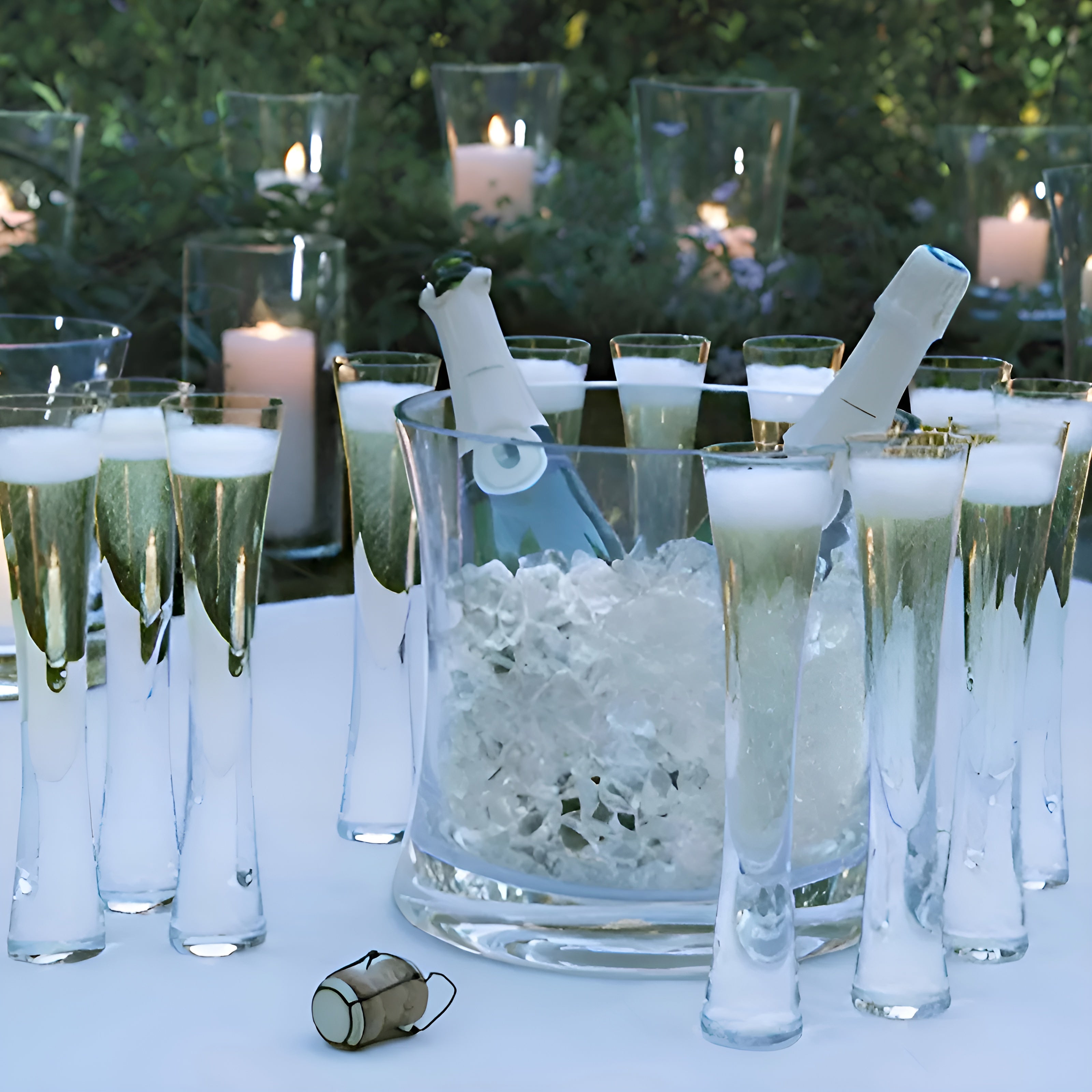 Champagnerflöte aus Glas – Schlankes Elegantes Design | Für prickelnden Genuss bei besonderen Anlässen - Champagnerglas
