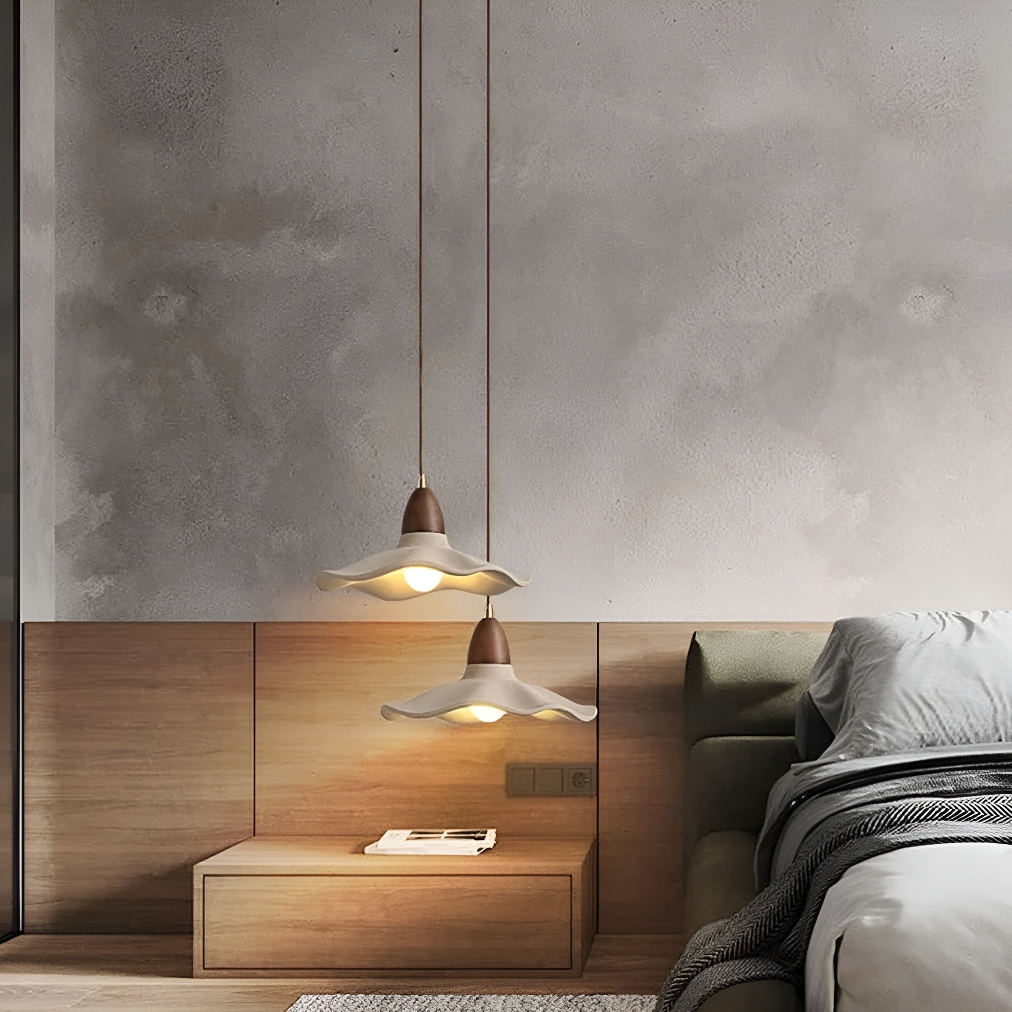 Hängelampe im Japandi-Stil – Dekorativ mit Sakura-Motiv | Perfekt für Wohnzimmer und Essbereich