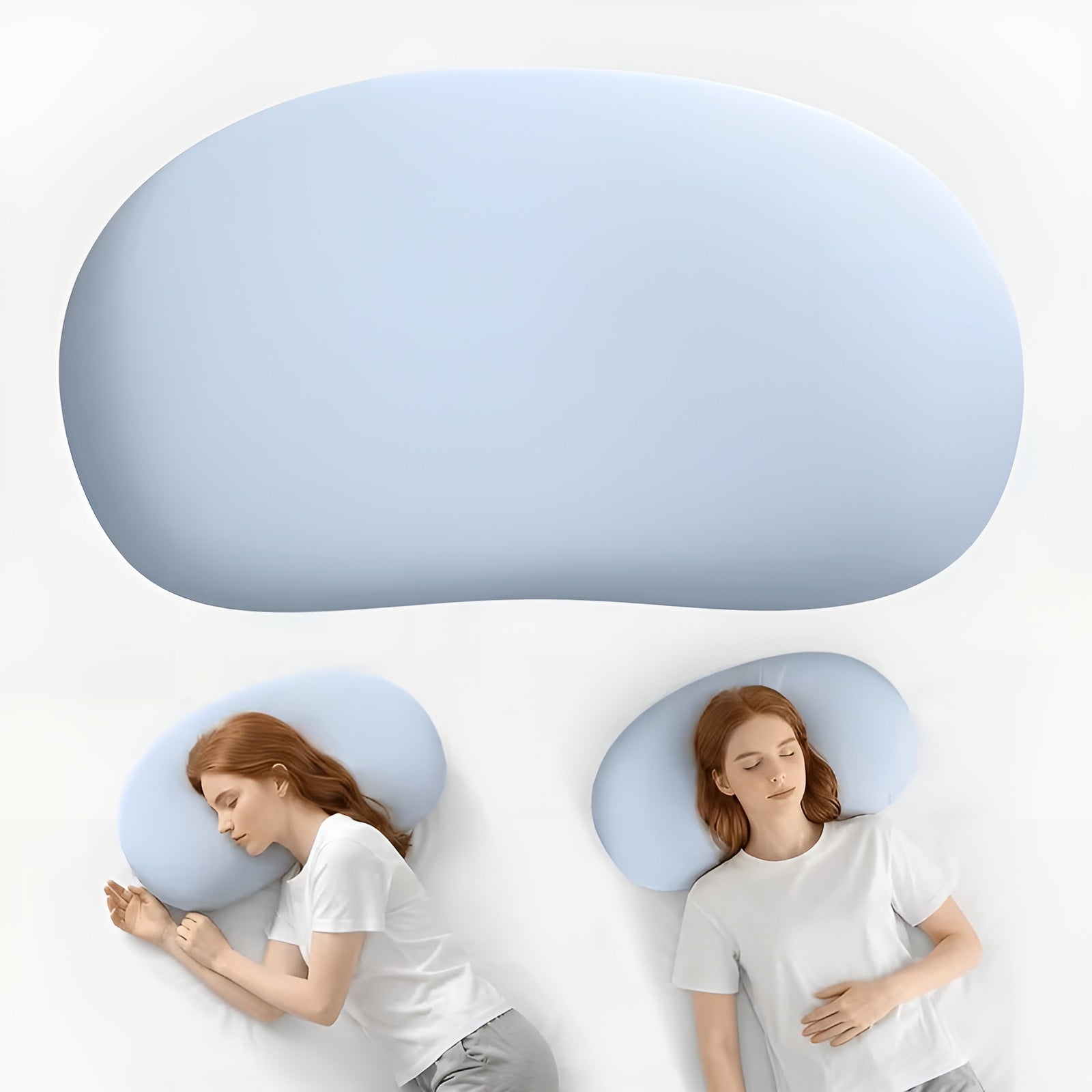 Cloud Ergonomic Nackenkissen – atmungsaktiv und kühlend | Perfekt für Seiten- und Bauchschläfer für den ganzjährigen