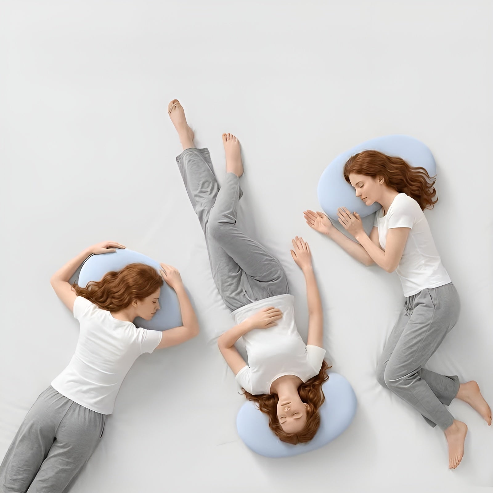 Cloud Ergonomic Nackenkissen – atmungsaktiv und kühlend | Perfekt für Seiten- und Bauchschläfer für den ganzjährigen