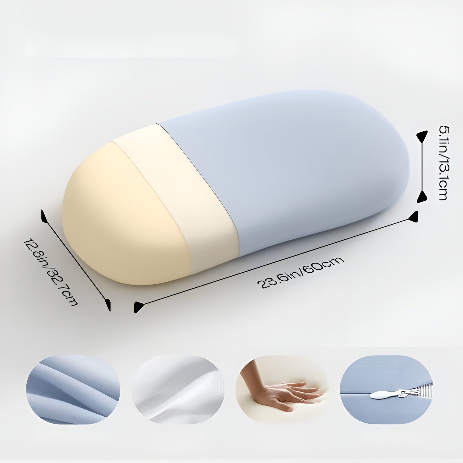 Cloud Ergonomic Nackenkissen – atmungsaktiv und kühlend | Perfekt für Seiten- und Bauchschläfer für den ganzjährigen